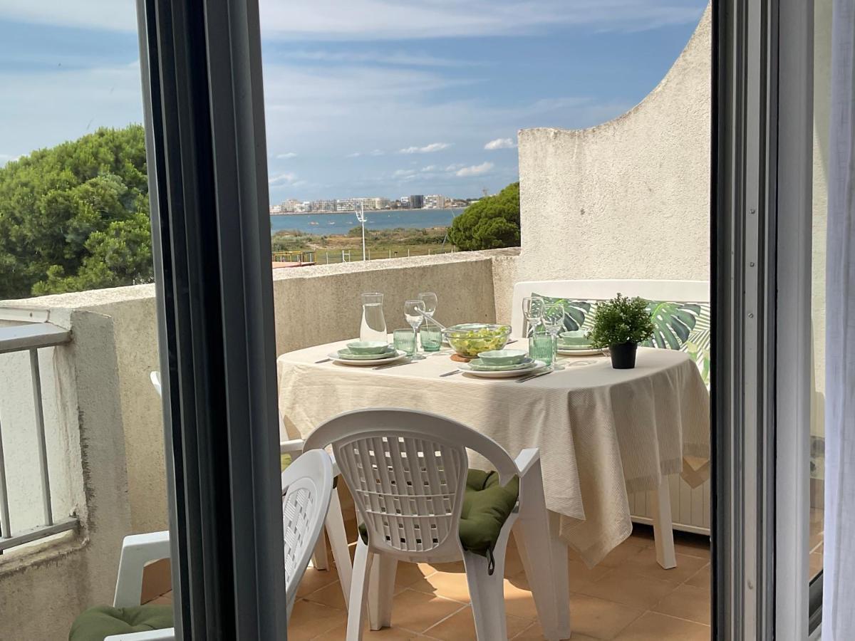 Studio Le Vue Mer Acces Direct A La Plage Parking Prive Clim Belle Terrasse 르그로뒤후아 외부 사진