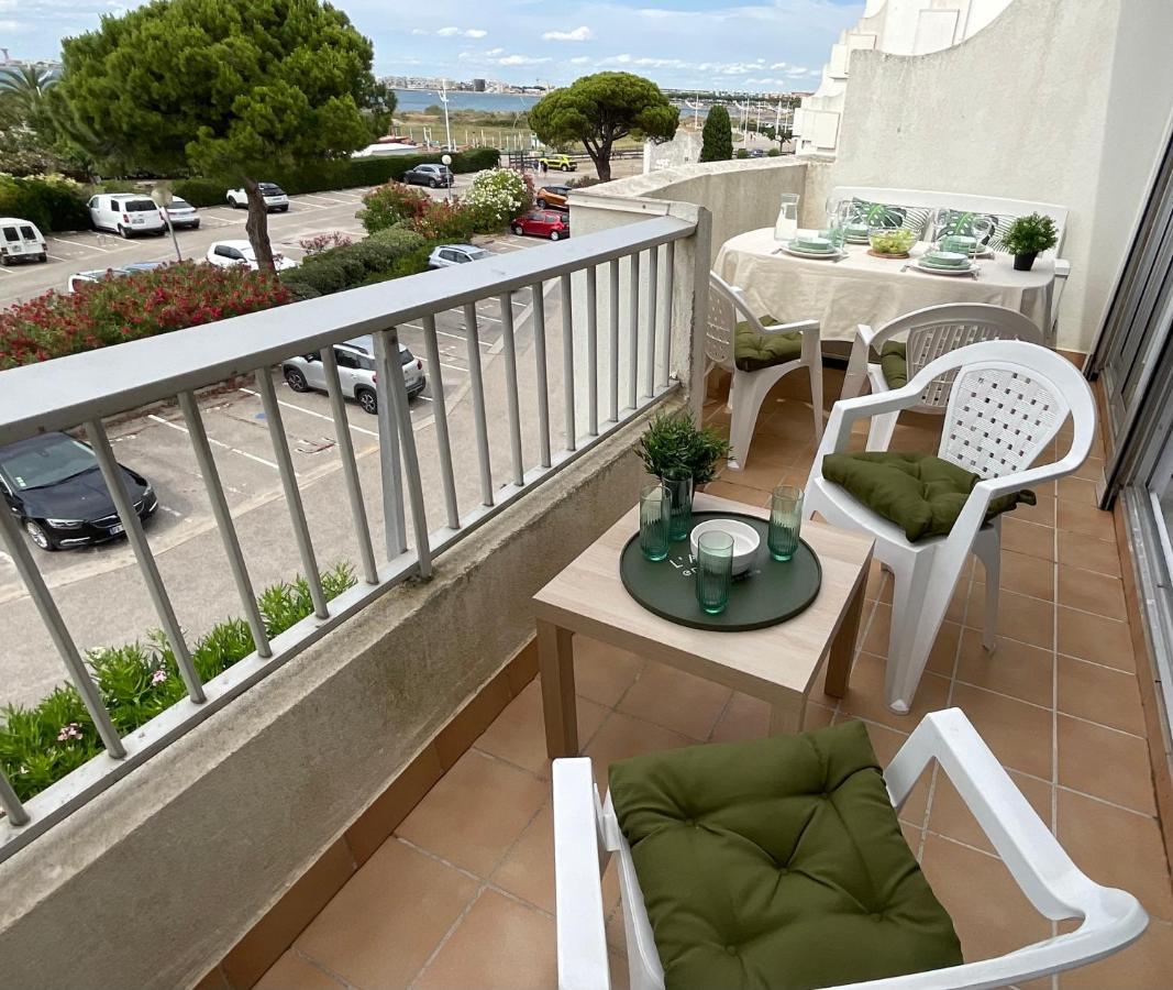 Studio Le Vue Mer Acces Direct A La Plage Parking Prive Clim Belle Terrasse 르그로뒤후아 외부 사진
