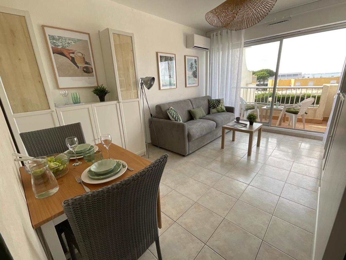 Studio Le Vue Mer Acces Direct A La Plage Parking Prive Clim Belle Terrasse 르그로뒤후아 외부 사진