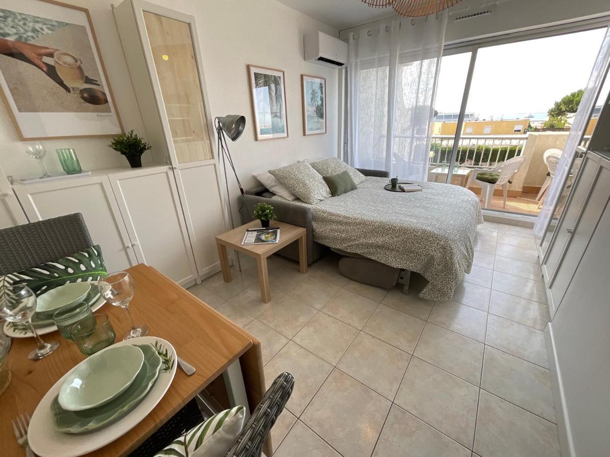 Studio Le Vue Mer Acces Direct A La Plage Parking Prive Clim Belle Terrasse 르그로뒤후아 외부 사진