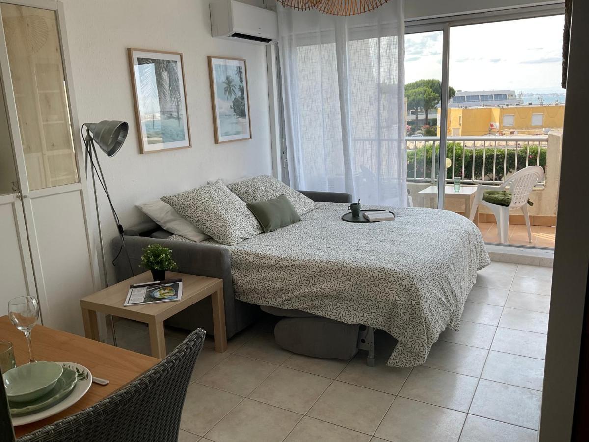Studio Le Vue Mer Acces Direct A La Plage Parking Prive Clim Belle Terrasse 르그로뒤후아 외부 사진