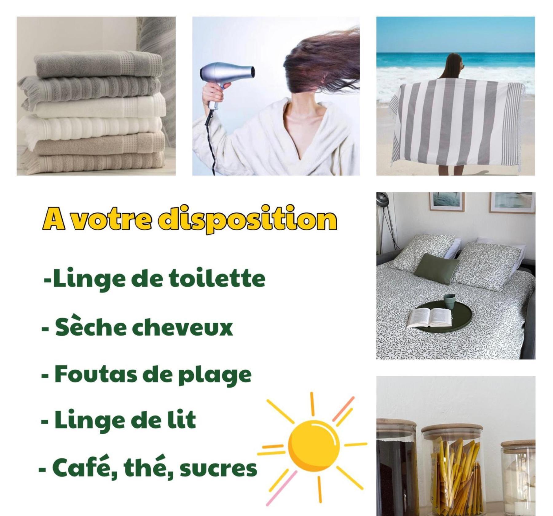 Studio Le Vue Mer Acces Direct A La Plage Parking Prive Clim Belle Terrasse 르그로뒤후아 외부 사진